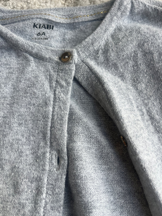 Gilet Ă manches longues gris - 6 ans