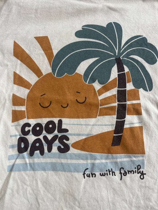T-shirt à manches courtes crème « cool days » - 3 ans