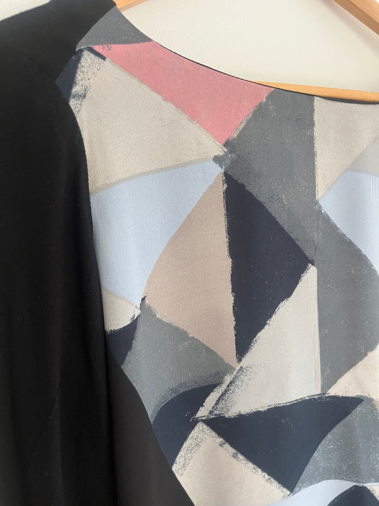 Blouse noire Ă motifs triangles Mexx - 40