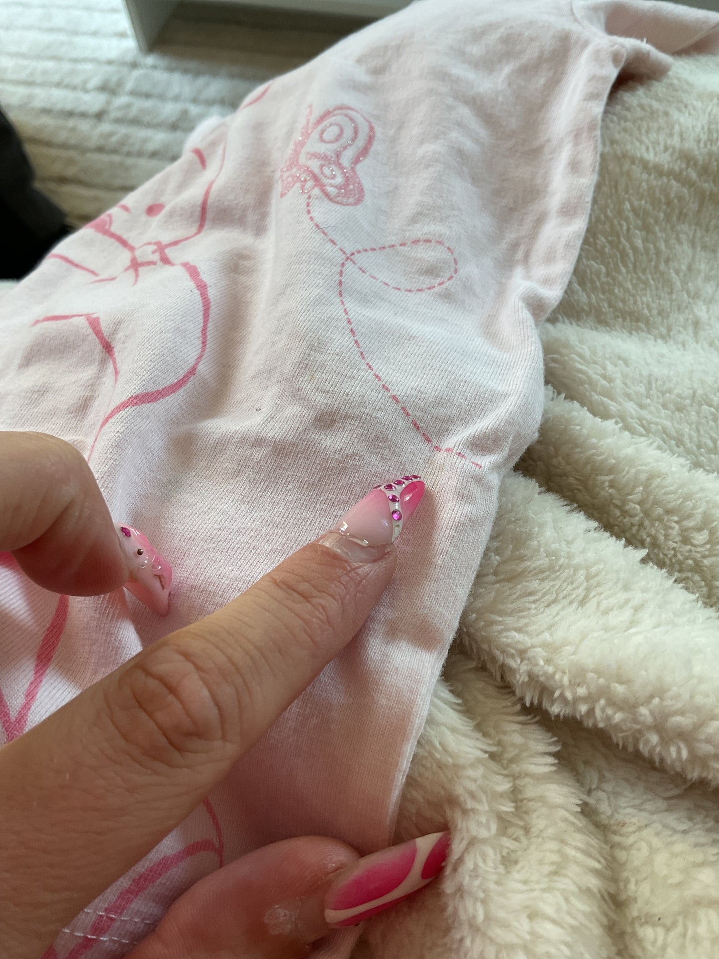 Barboteuse à manches courtes rose pale Winnie - 1/3 mois