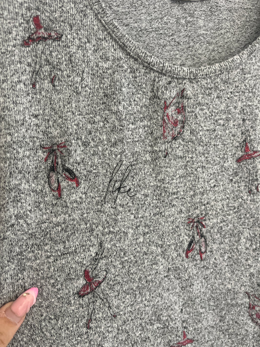 Pull fin à manches longues gris danseuses Armand Thiery - M