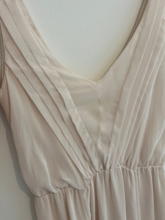 Robe longue de cérémonie rose pale avec fentes Naf Naf - S