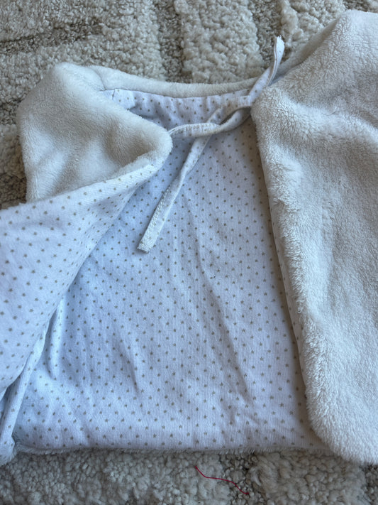 Gilet sans manches blanc Sucre d’Orge - 12 mois