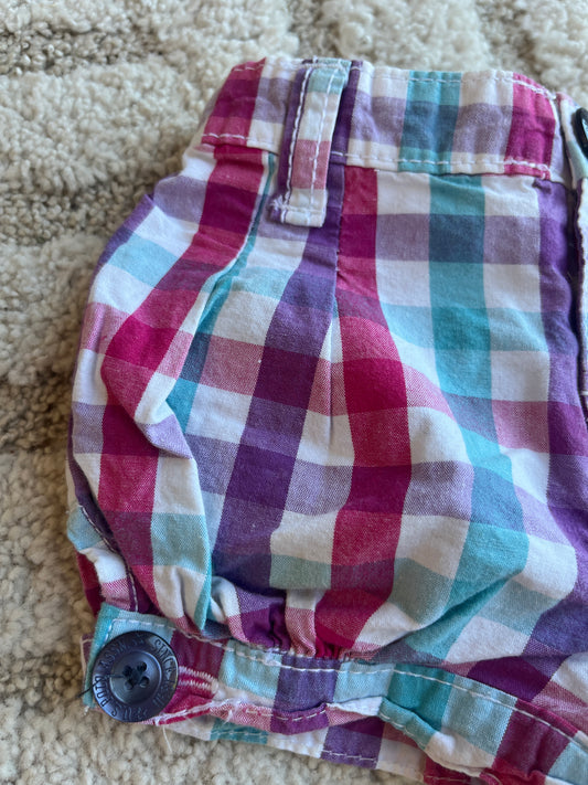 Short vintage à carreaux colorés US Polo ASSN - 3/6 mois