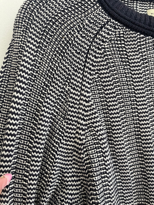 Pull homme bleu et blanc Héritage - M