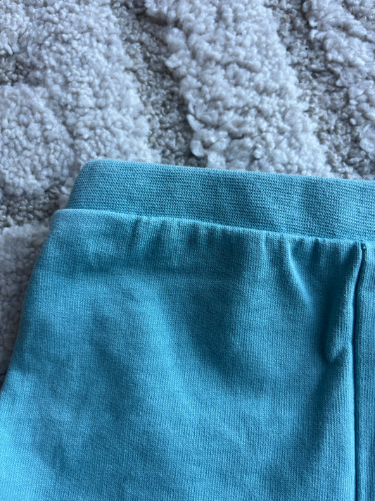 Short bleu/vert en jersey avec tête d’ours - 6 mois