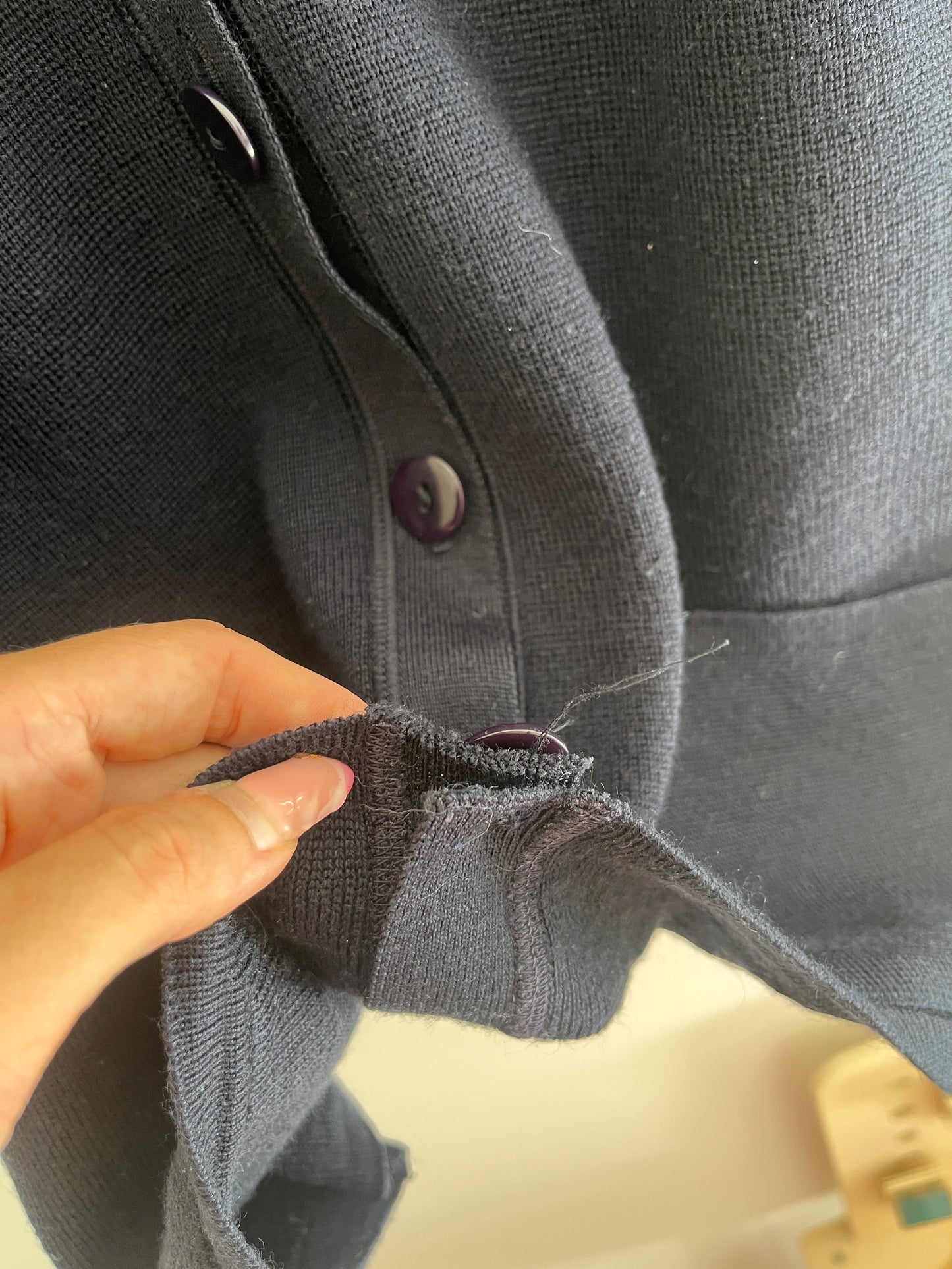 Cardigan à manches longues bleu marine Georges Franck - M/L