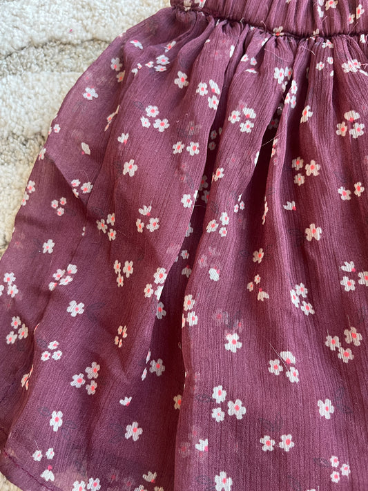 Jupe légère en tulle fleurie - 5/6 ans (110/116 cm)
