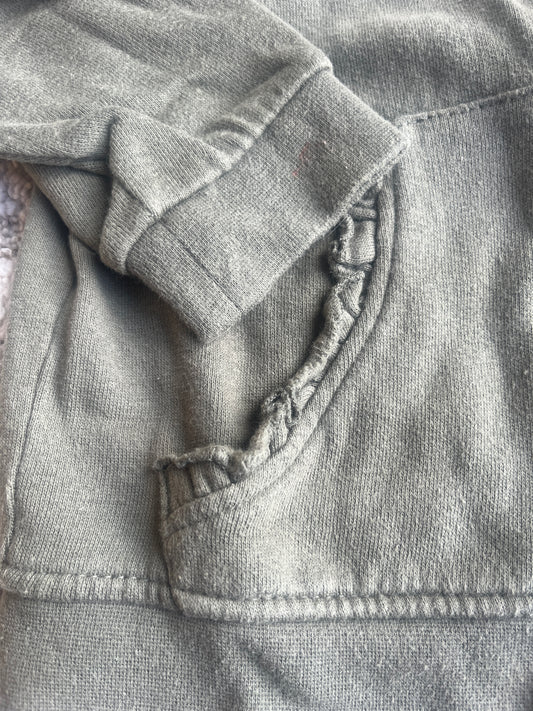 Gilet zippé à capuche kaki - 4 ans
