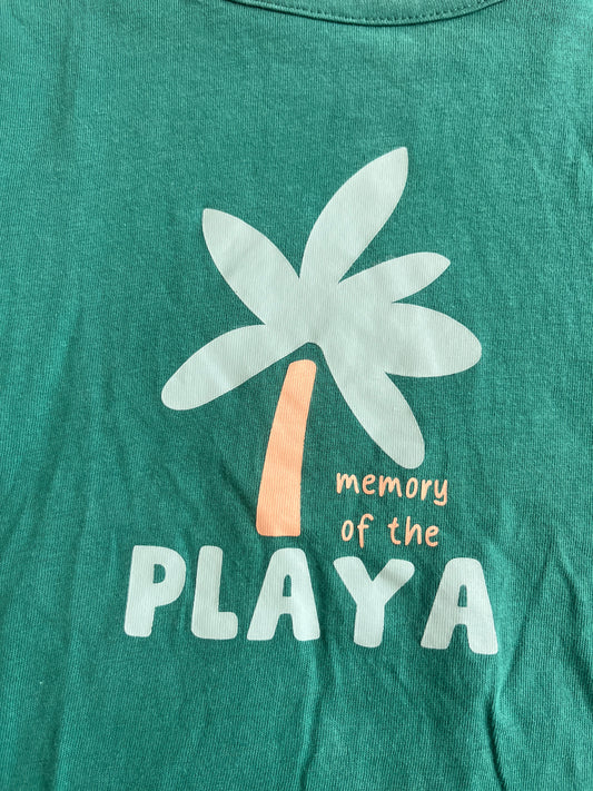T-shirt manches courtes vert « memory of the playa » - 3 ans
