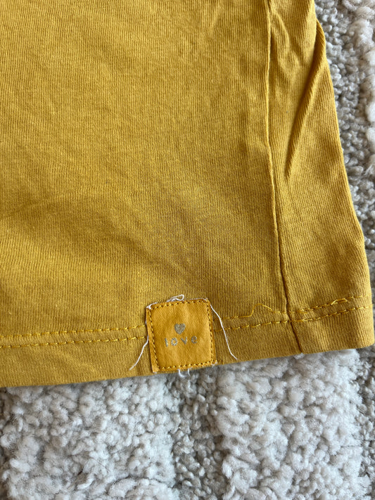T-shirt à manches courtes moutarde - 18 mois