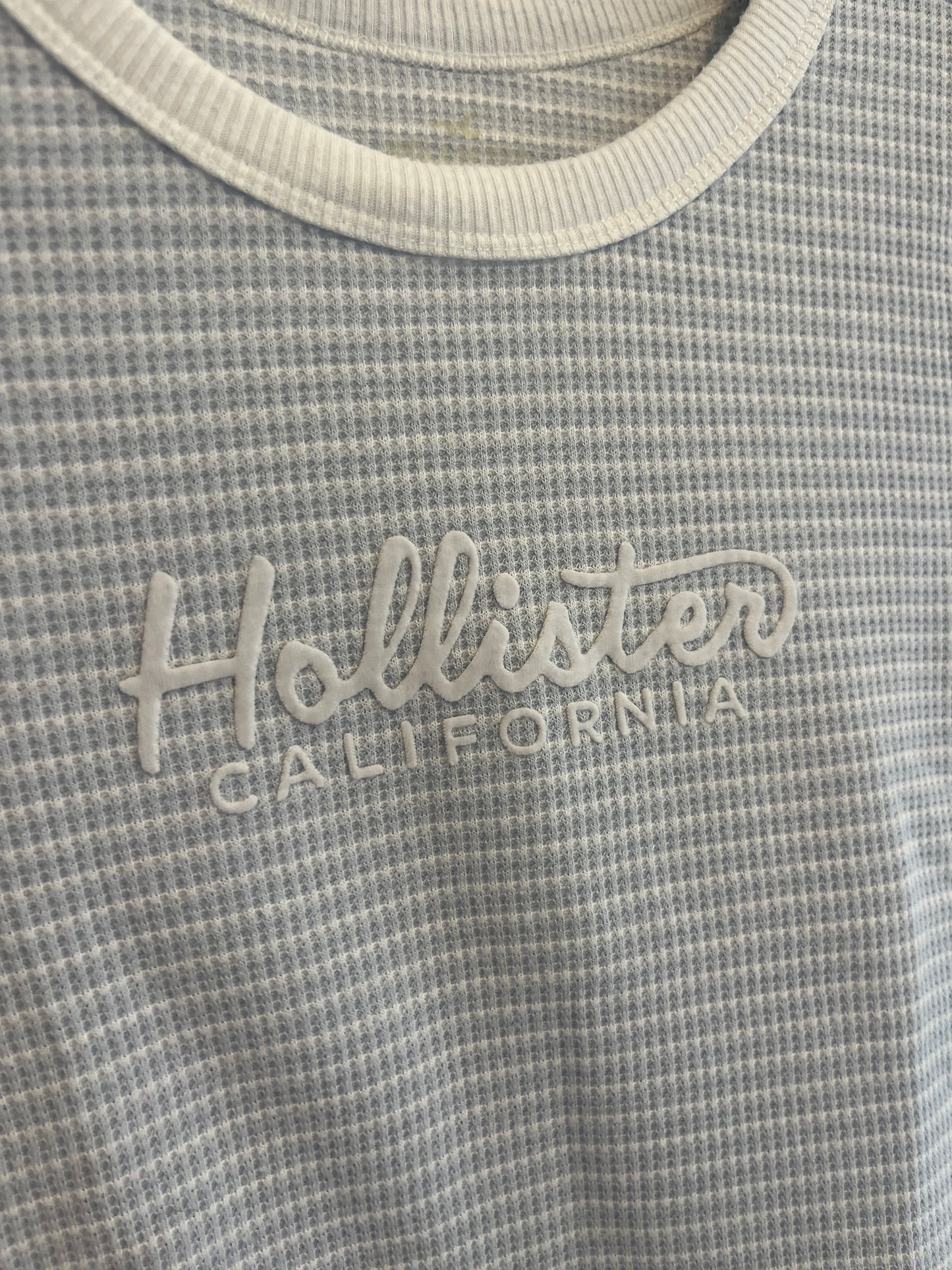 T-shirt manches courtes en maille gaufrée Hollister - S/M