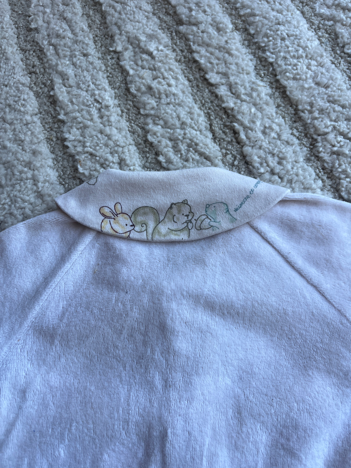 Pyjama velours vintage beige animaux Sergent Major - 6 mois