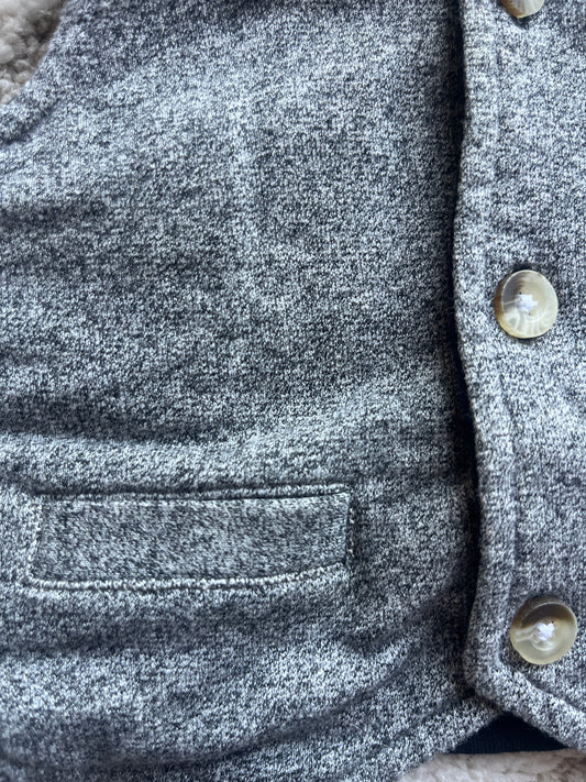 Gilet sans manches habillé gris chiné - 9 mois