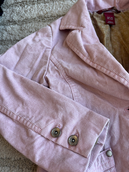 Veste blazer rose en velours côtelé H&M - 3/4 ans