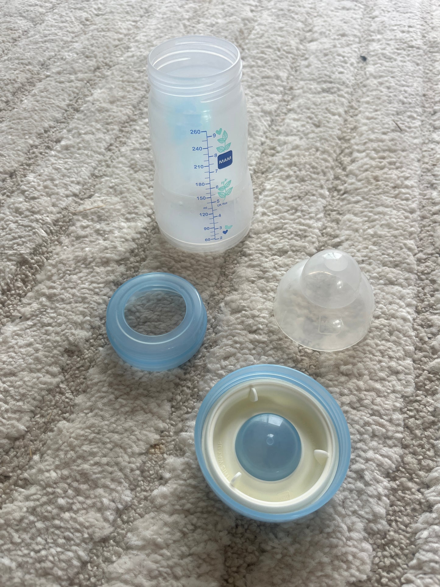 Biberon Mam Easy Start anti coliques bleu 260mL