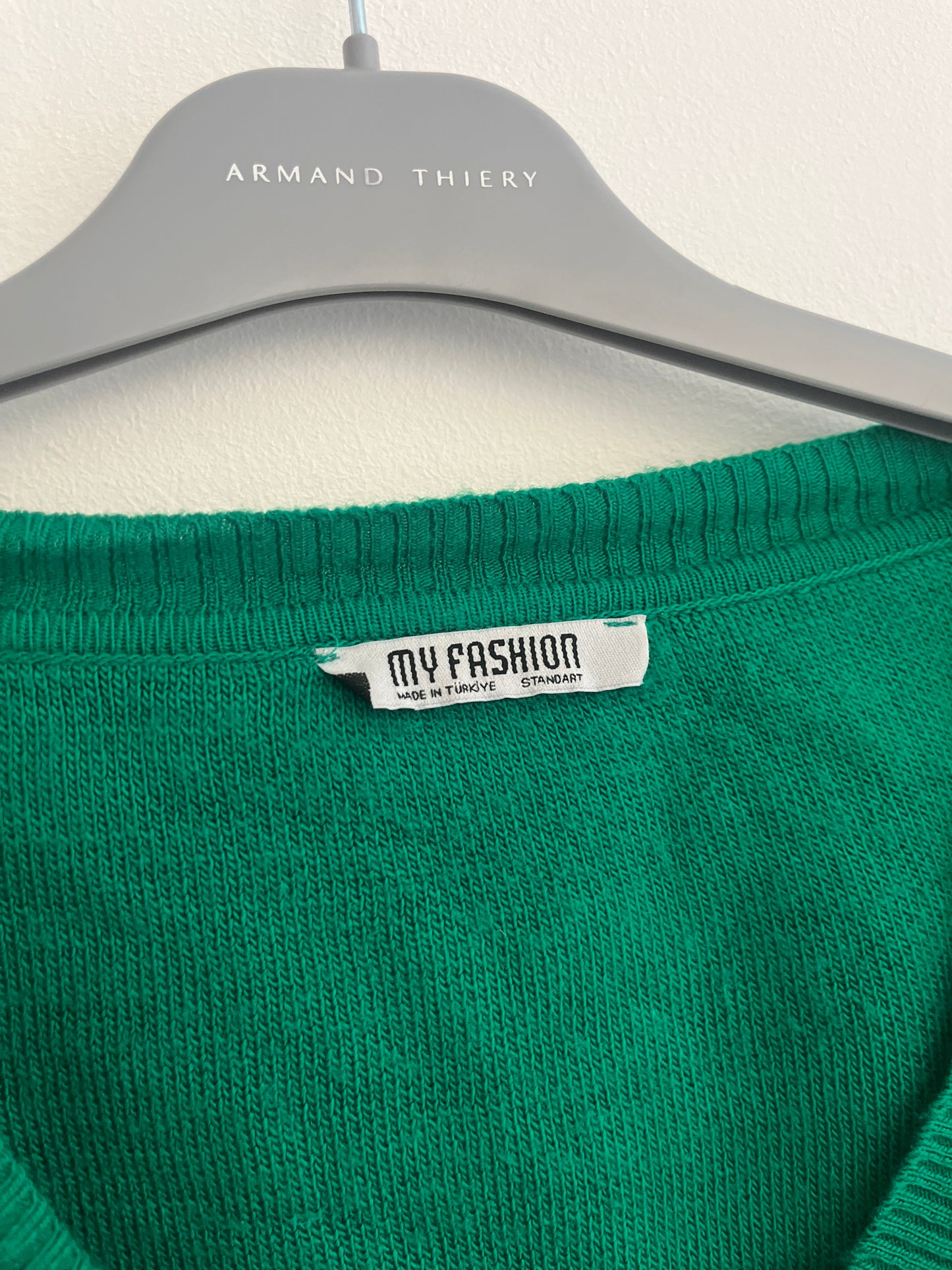 Cardigan à manches longues vert sapin oversize - Taille Unique