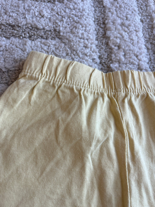 Short en jersey jaune pale Kiabi - 12 mois