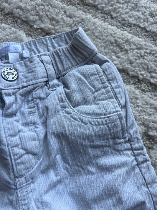 Pantalon à fines rayures gris clair - 9 mois