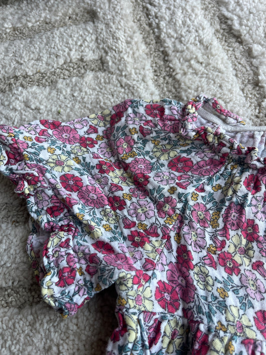 Robe été à manches courtes fleurie Vertbaudet - 4 ans