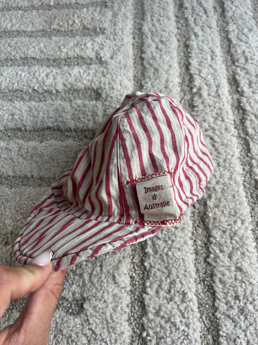 Casquette rayée beige et rouge Sucre d’Orge - 18 mois/2 ans