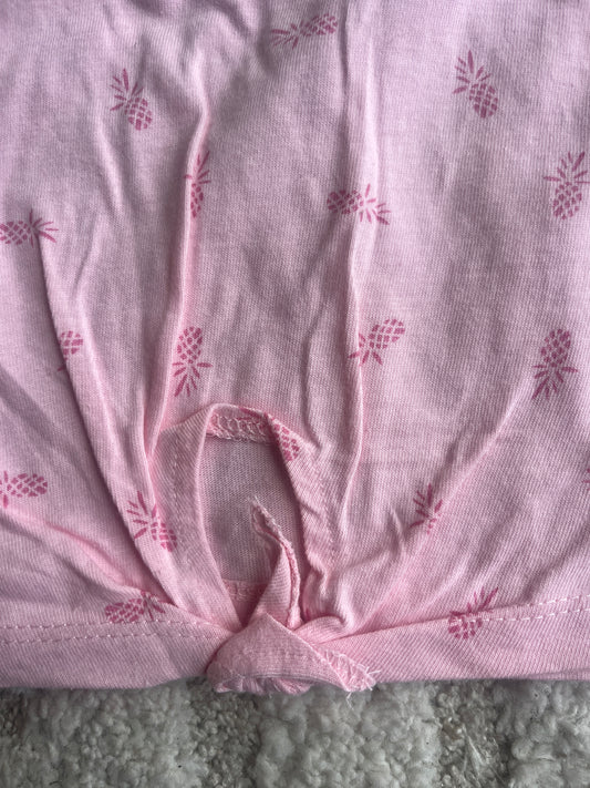 T-shirt Ă manches courtes rose motifs ananas - 6 ans