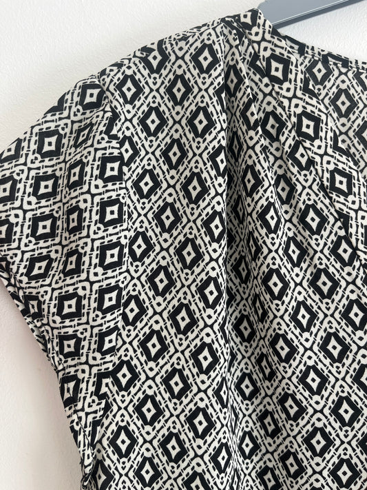T-shirt manches courtes motifs noirs et blancs H&M - 36