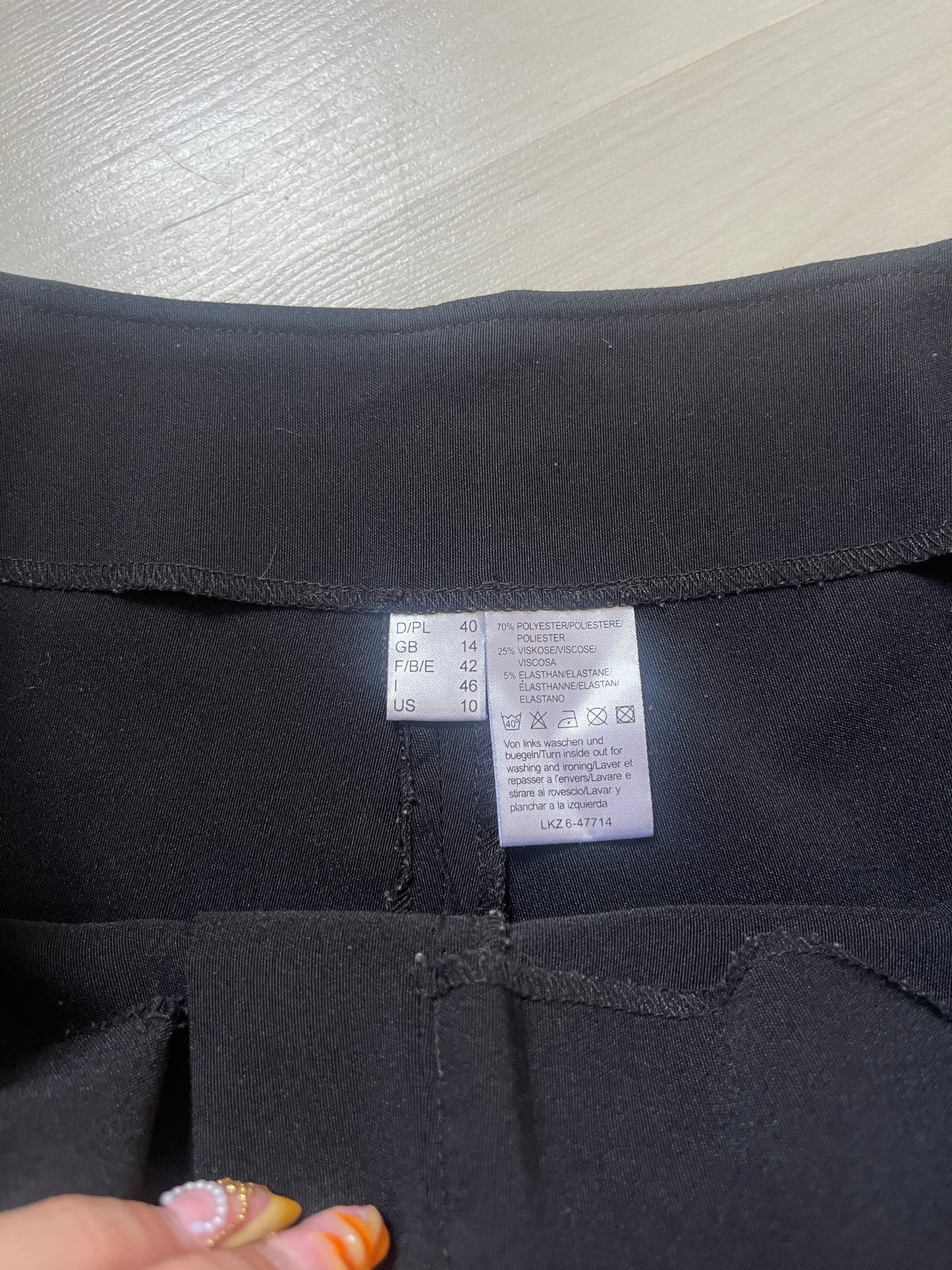 Pantalon habillé Wide leg noir - 42