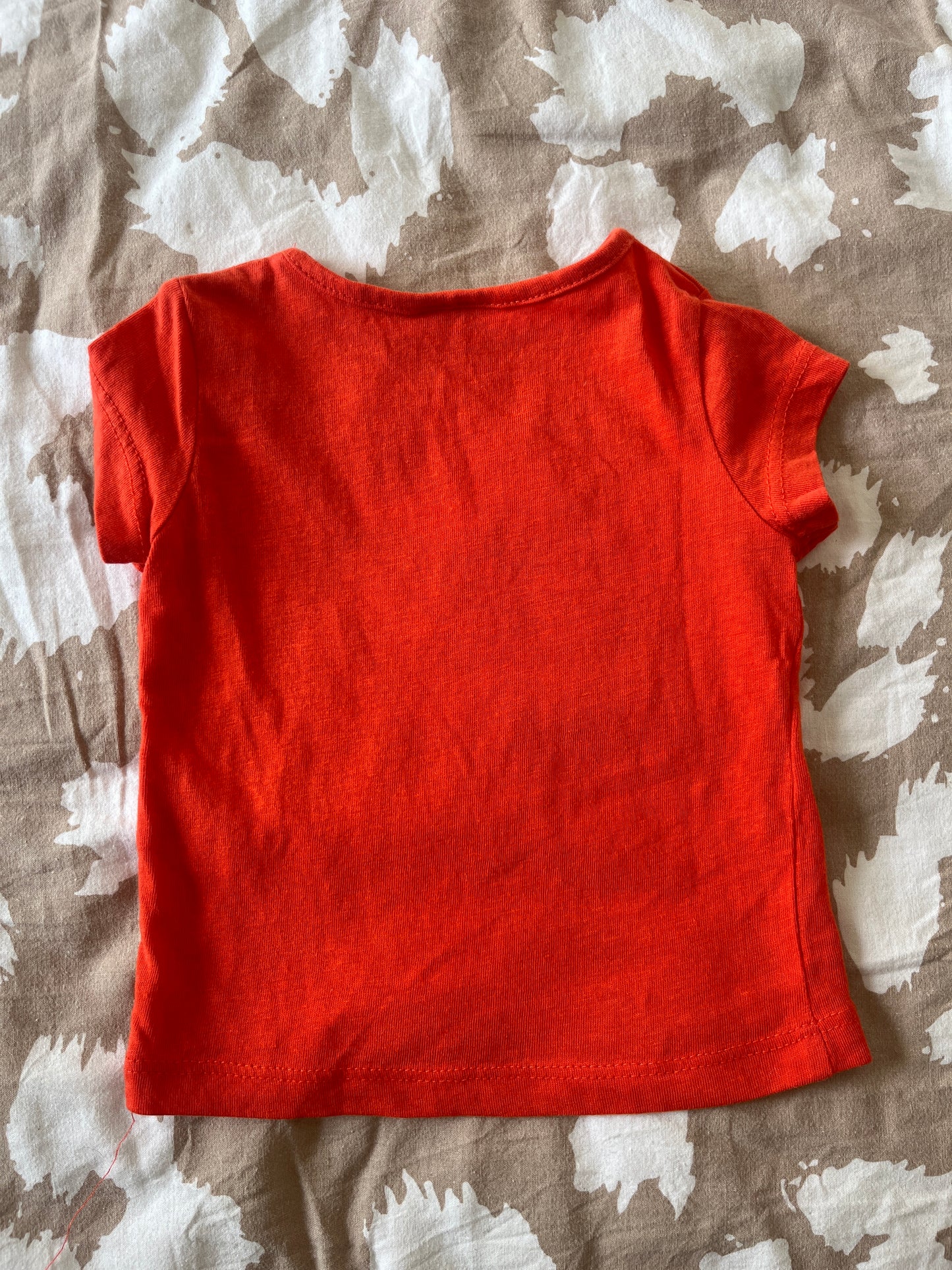 T-shirt à manches courtes rouge avion - 1 mois