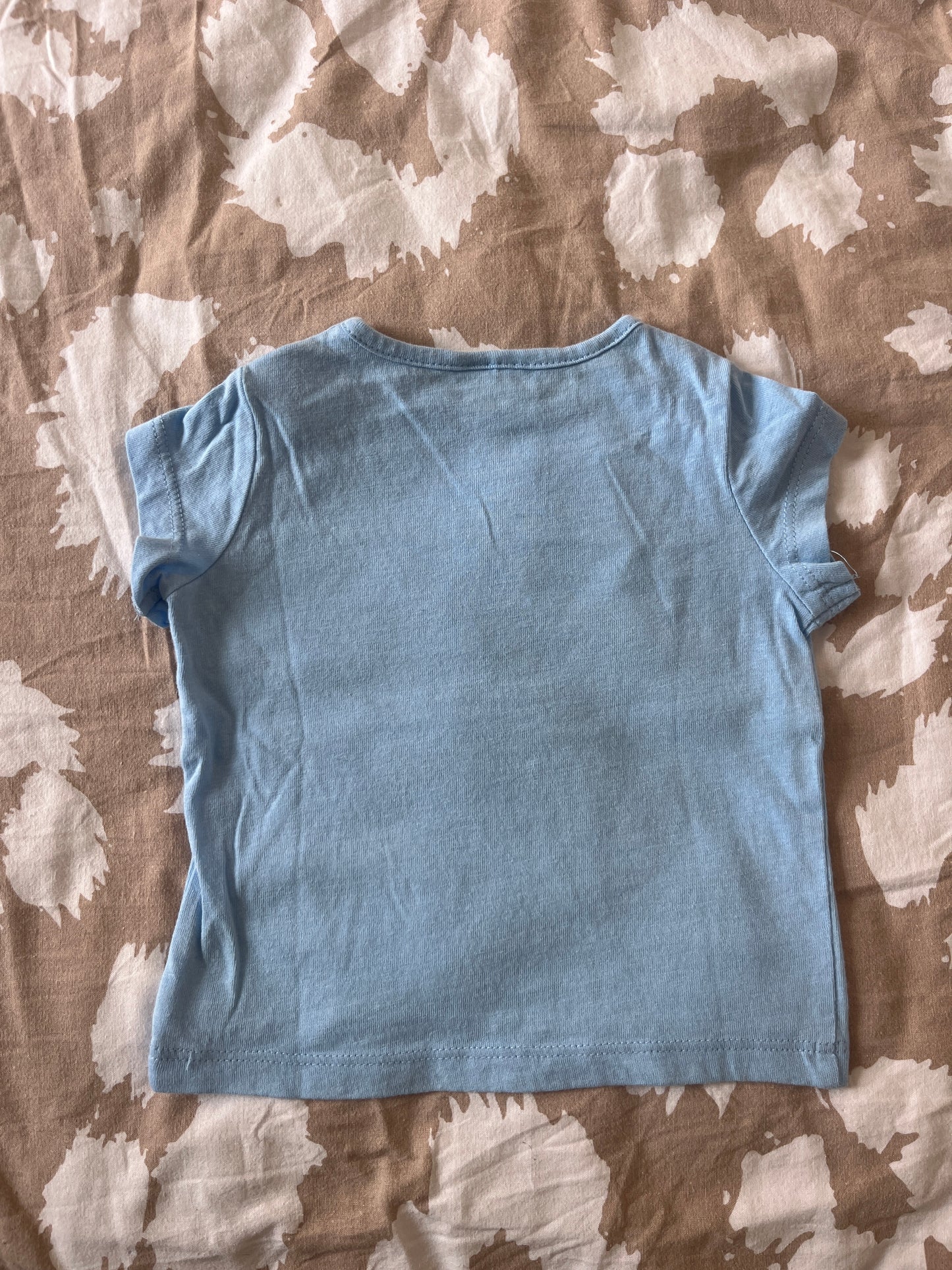 T-shirt à manches courtes bleu ciel - 1 mois