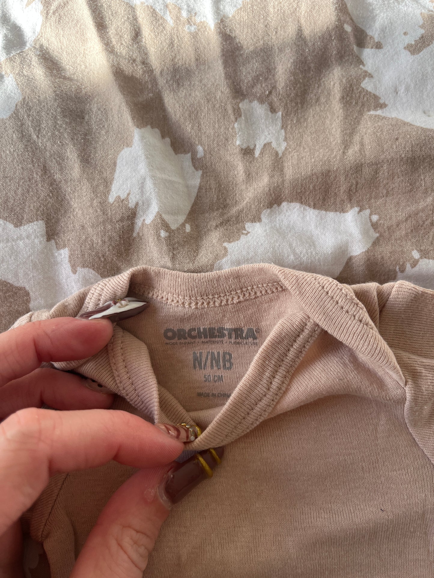 Body manches longues uni beige - naissance