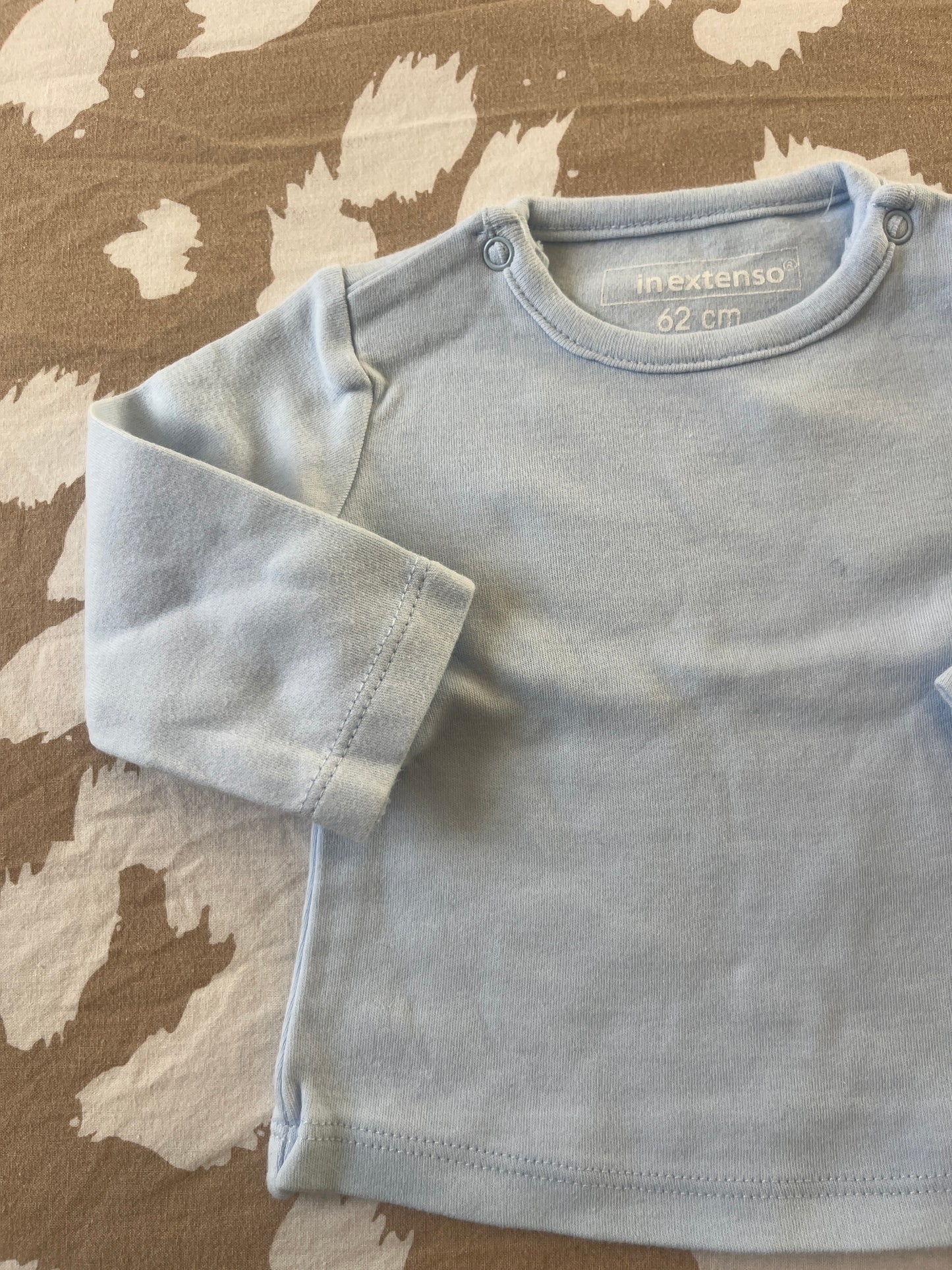 T-shirt à manches longues bleu ciel - 3 mois