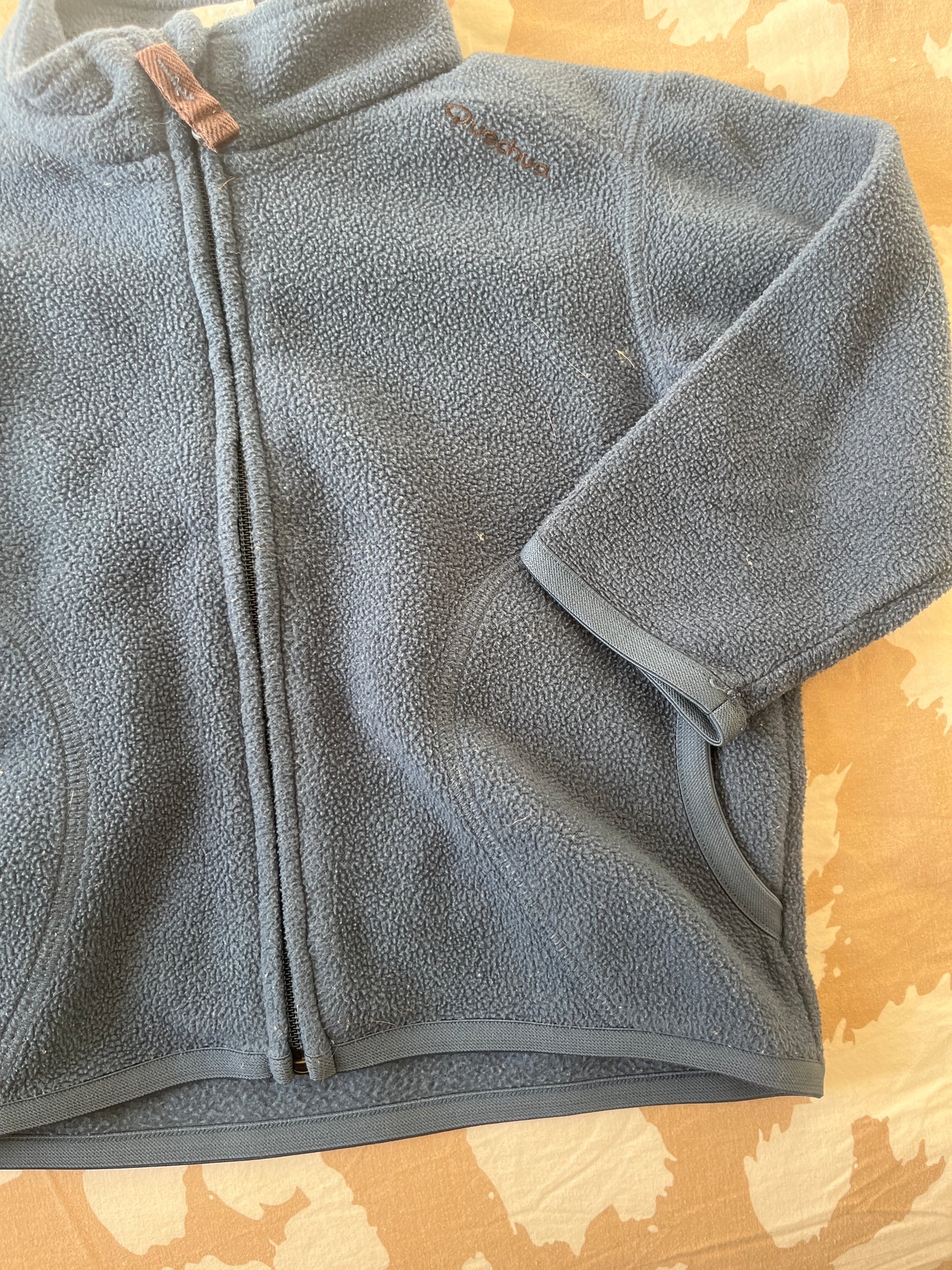 Veste polaire à zip bleu marine - 18 mois