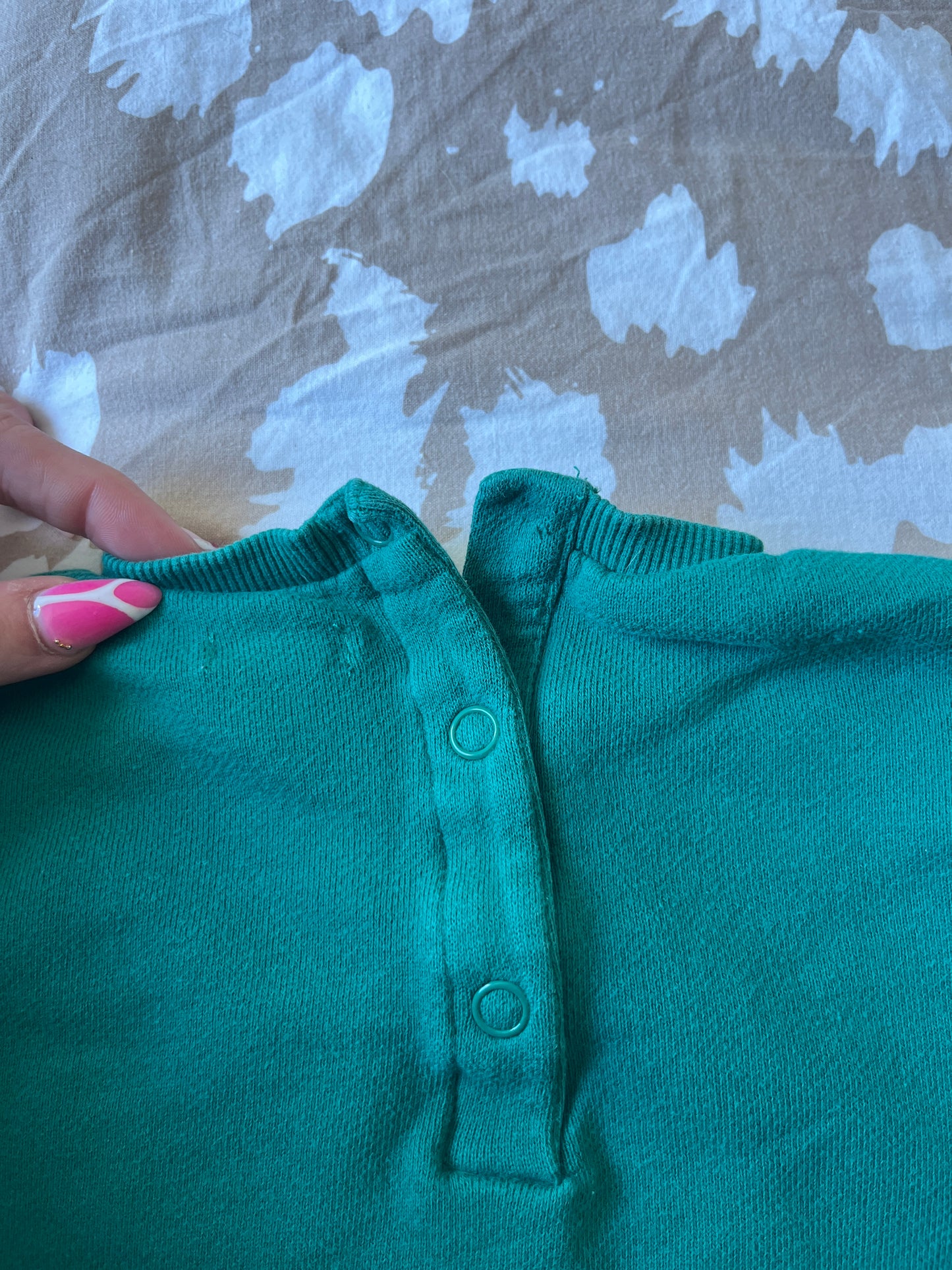 Sweat à manches longues vert « boy » - 24 mois