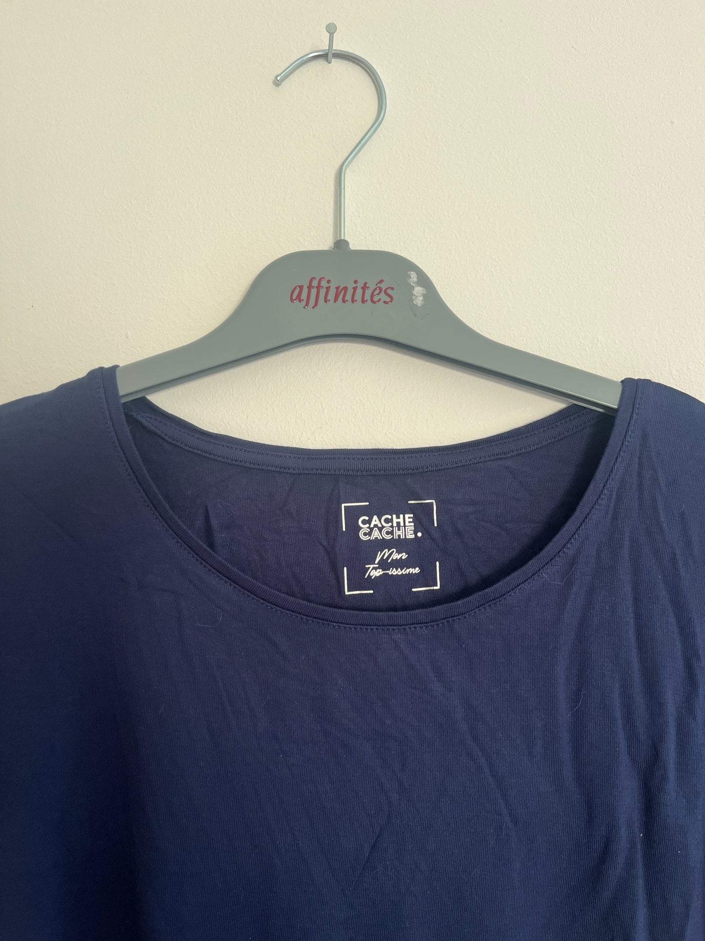 T-shirt à manches longues bleu marine « top-issime » - S