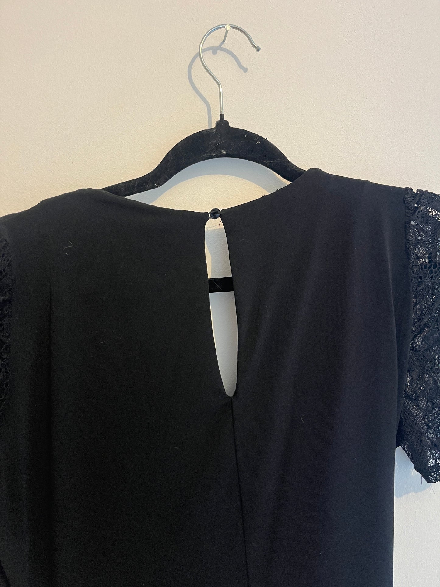 Combinaison pantalon à manches courtes dentelle Morgan - S