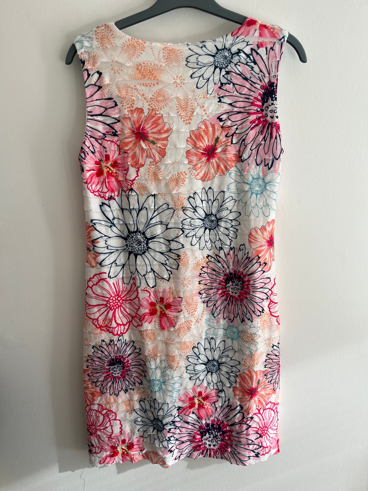 Robe courte sans manches à fleurs Armand Thiery - M