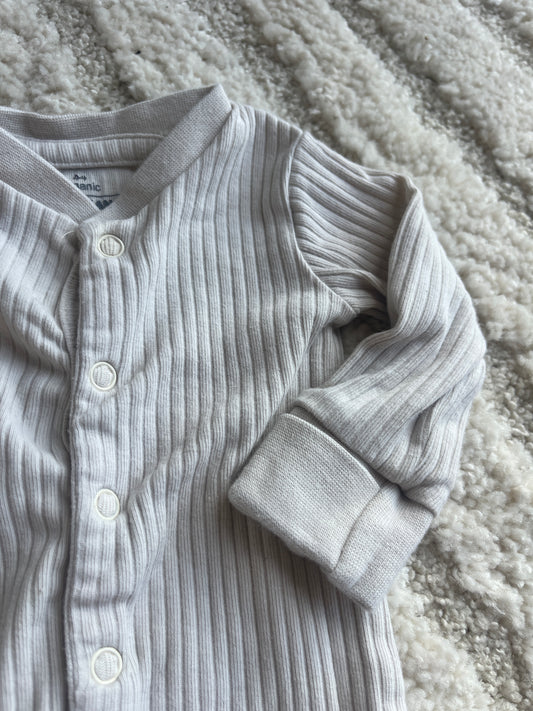 Pyjama sans pieds côtelé beige - prématuré (44cm)
