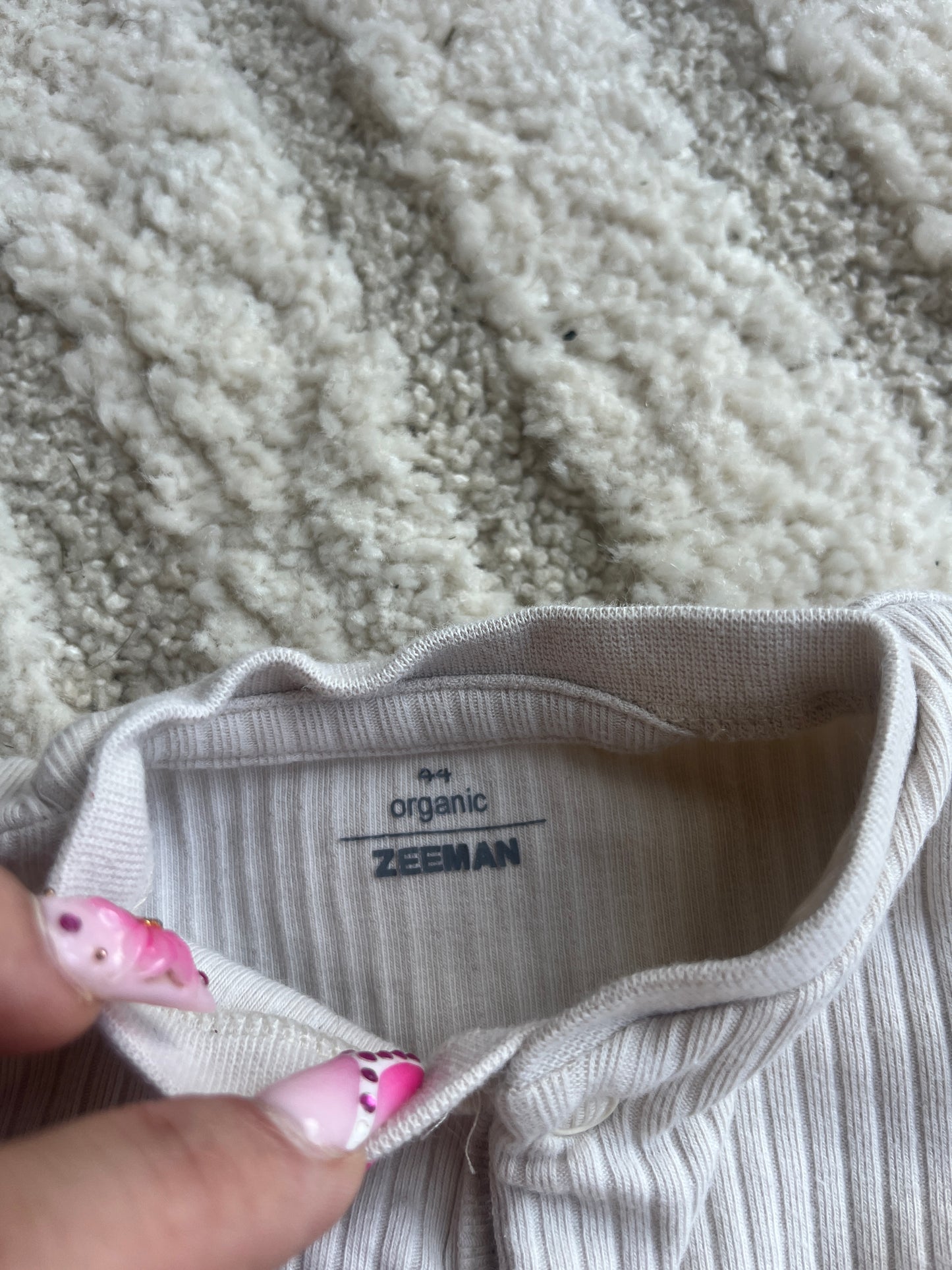 Pyjama sans pieds côtelé beige - prématuré (44cm)