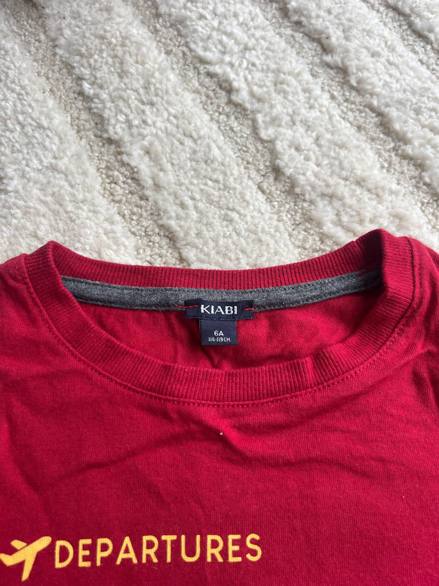 T-shirt à manches longues rouges dessins en relief « london » - 6 ans