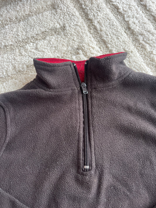 Veste polaire demi-zip à manches longues marron Nothing Else - 6 ans