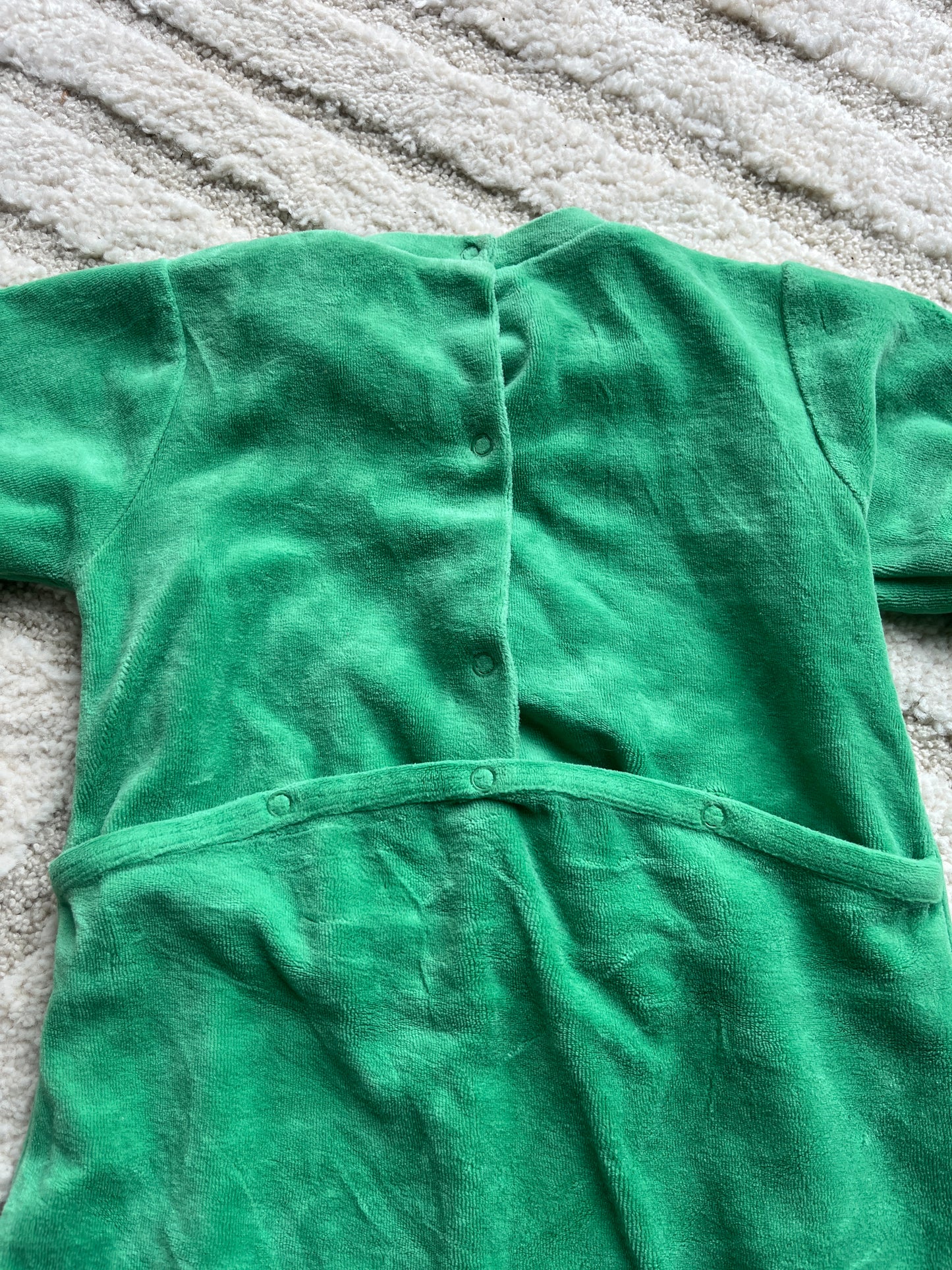 Pyjama velours vert « on my road » - 24 mois