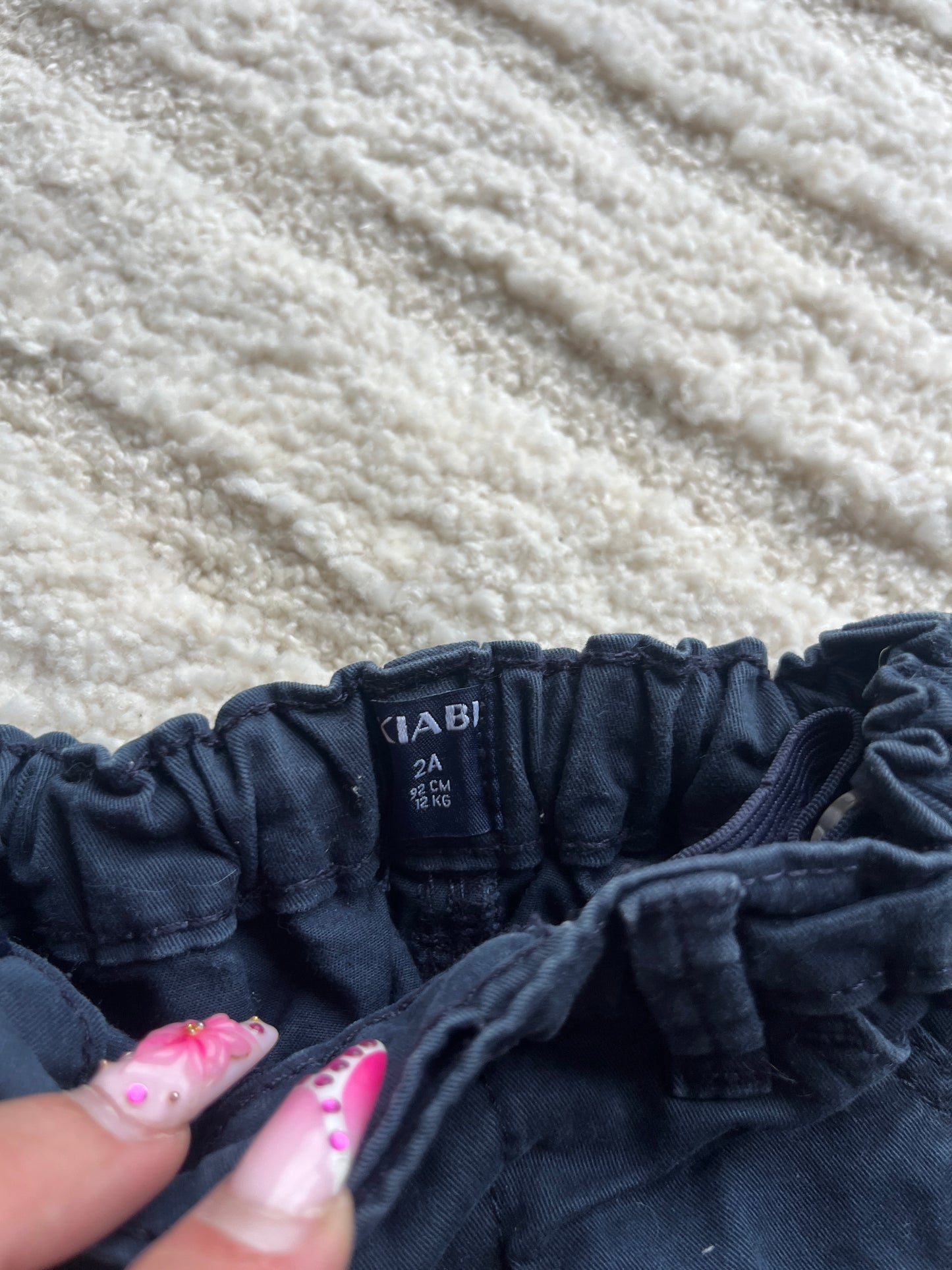 Pantalon type chino bleu marine Kiabi - 2 ans