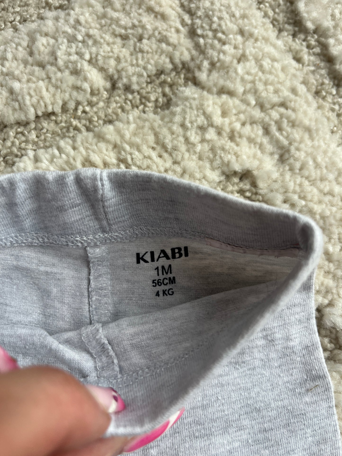 Legging en jersey gris Kiabi - 1 mois