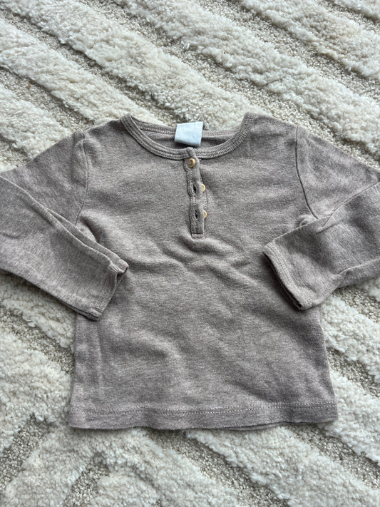Ensemble cocooning beige haut + legging H&M - 6 mois