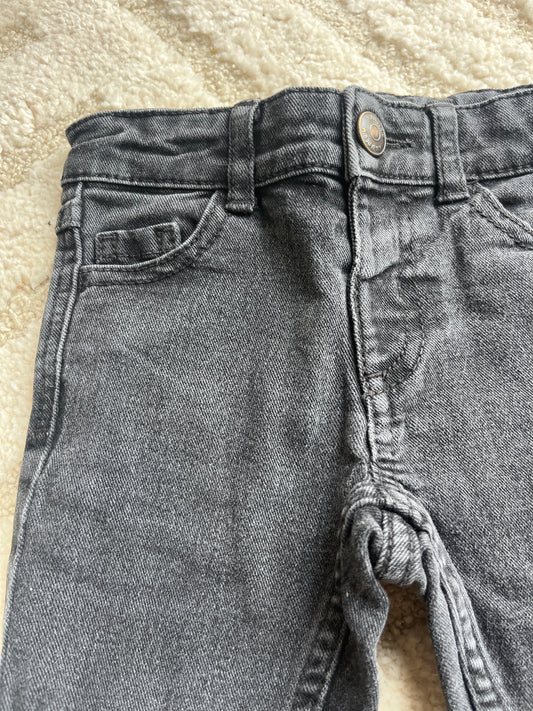 Jean noir/gris foncé skinny Kiabi - 3 ans