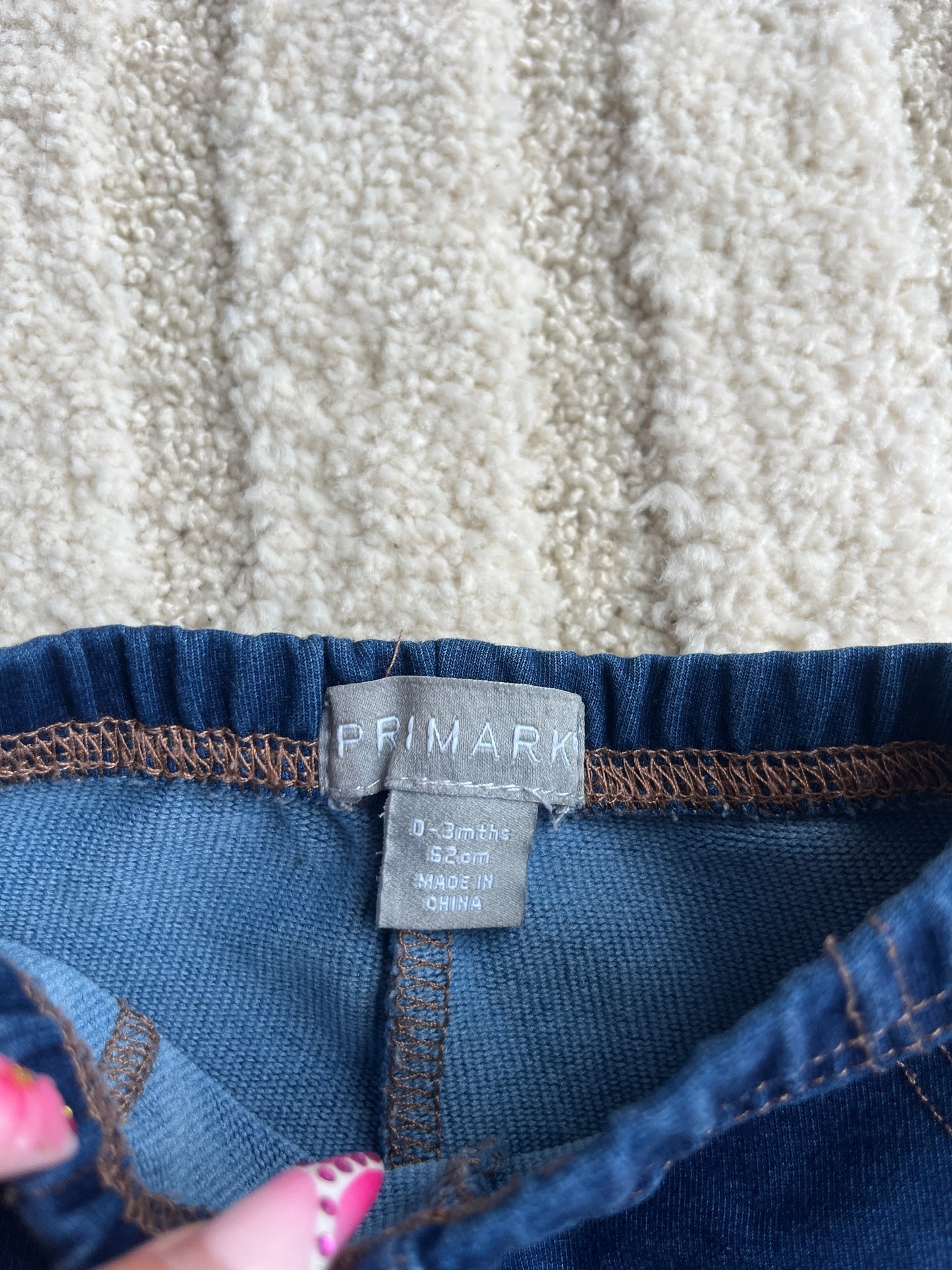 Jegging bleu Primark - 0/3 mois (62cm)