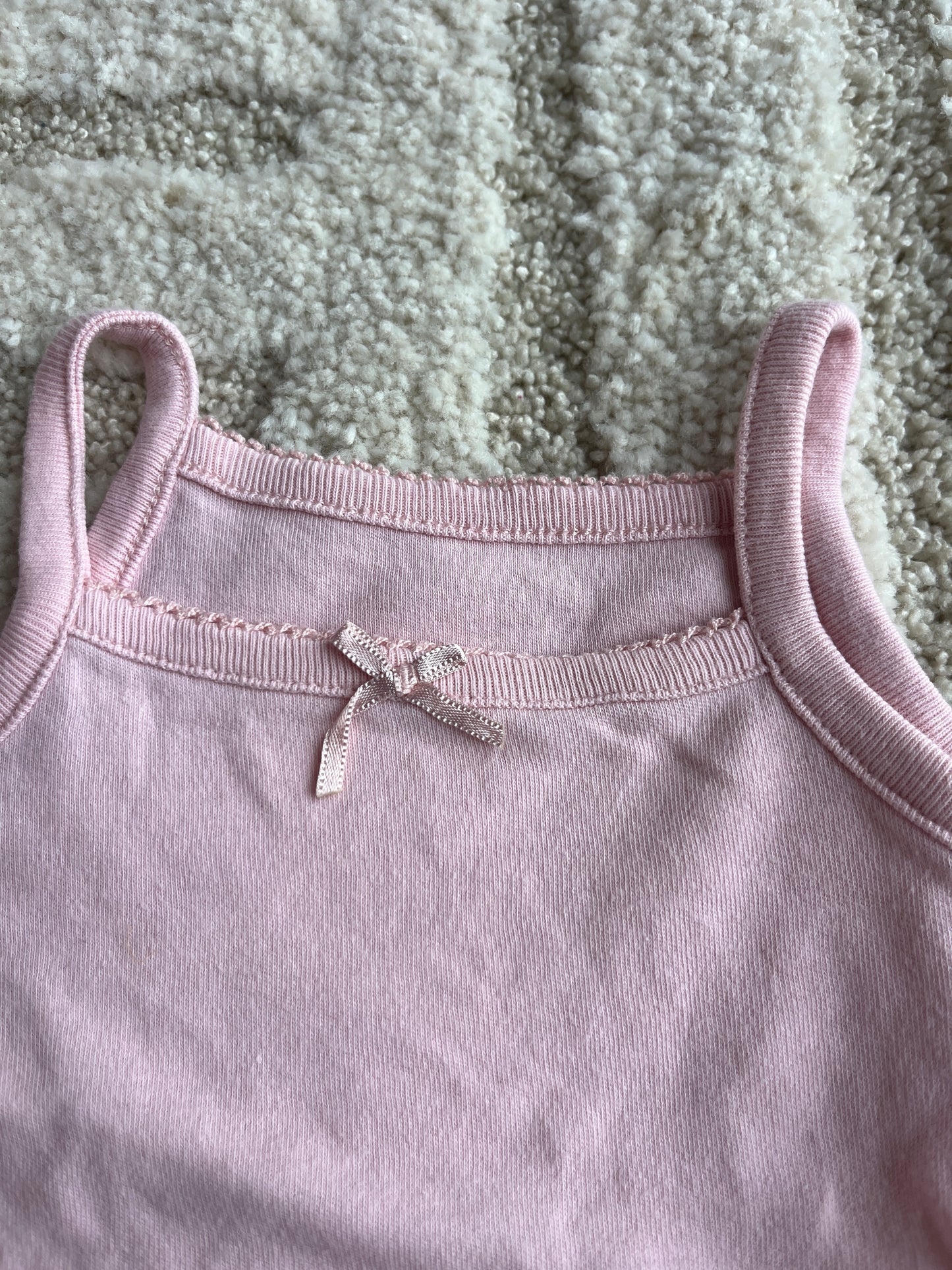 Body à bretelles rose - 3/6 mois (68cm)