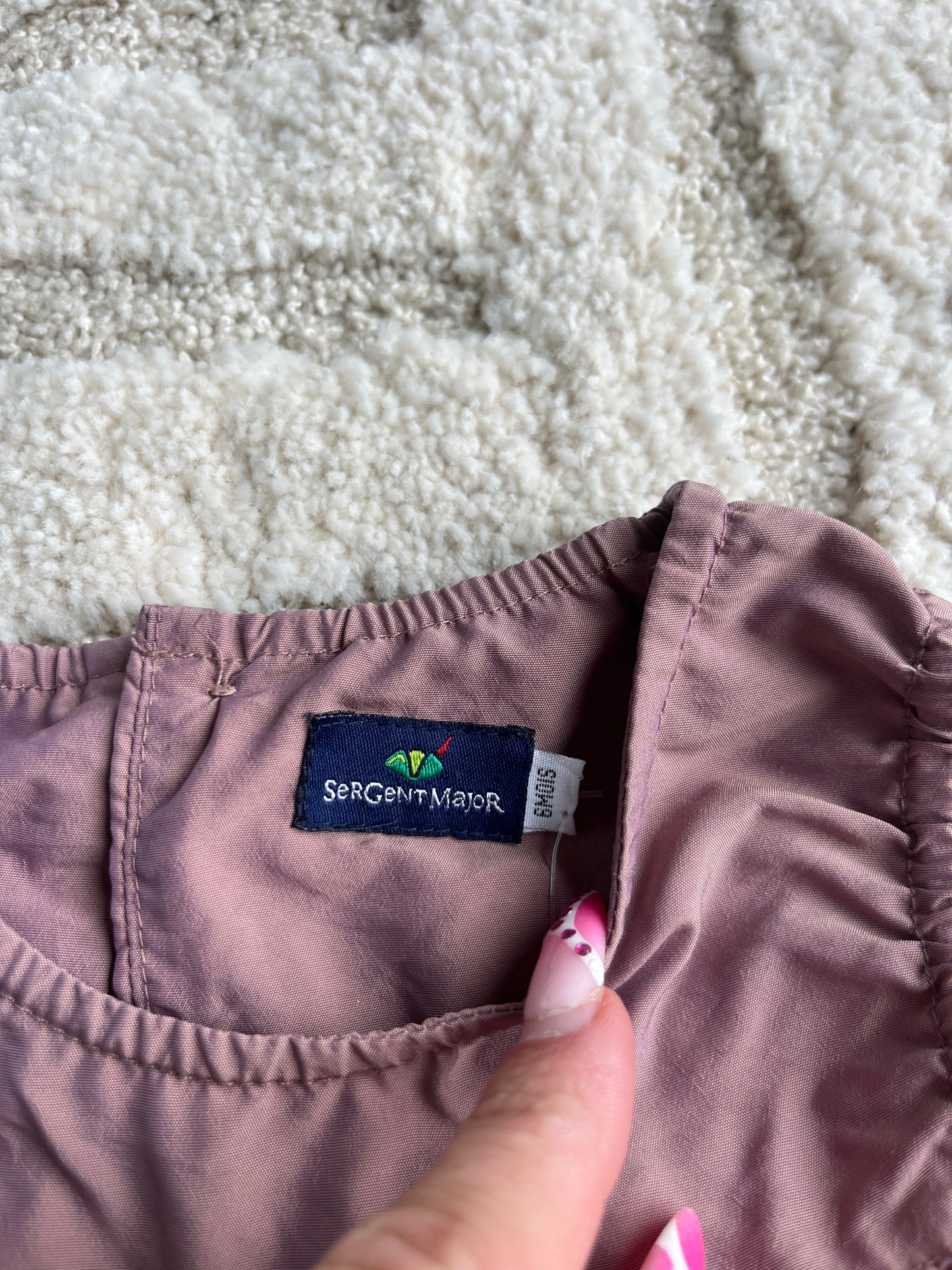 Robe sans manches violet effet métallisé Sergent Major - 6 mois