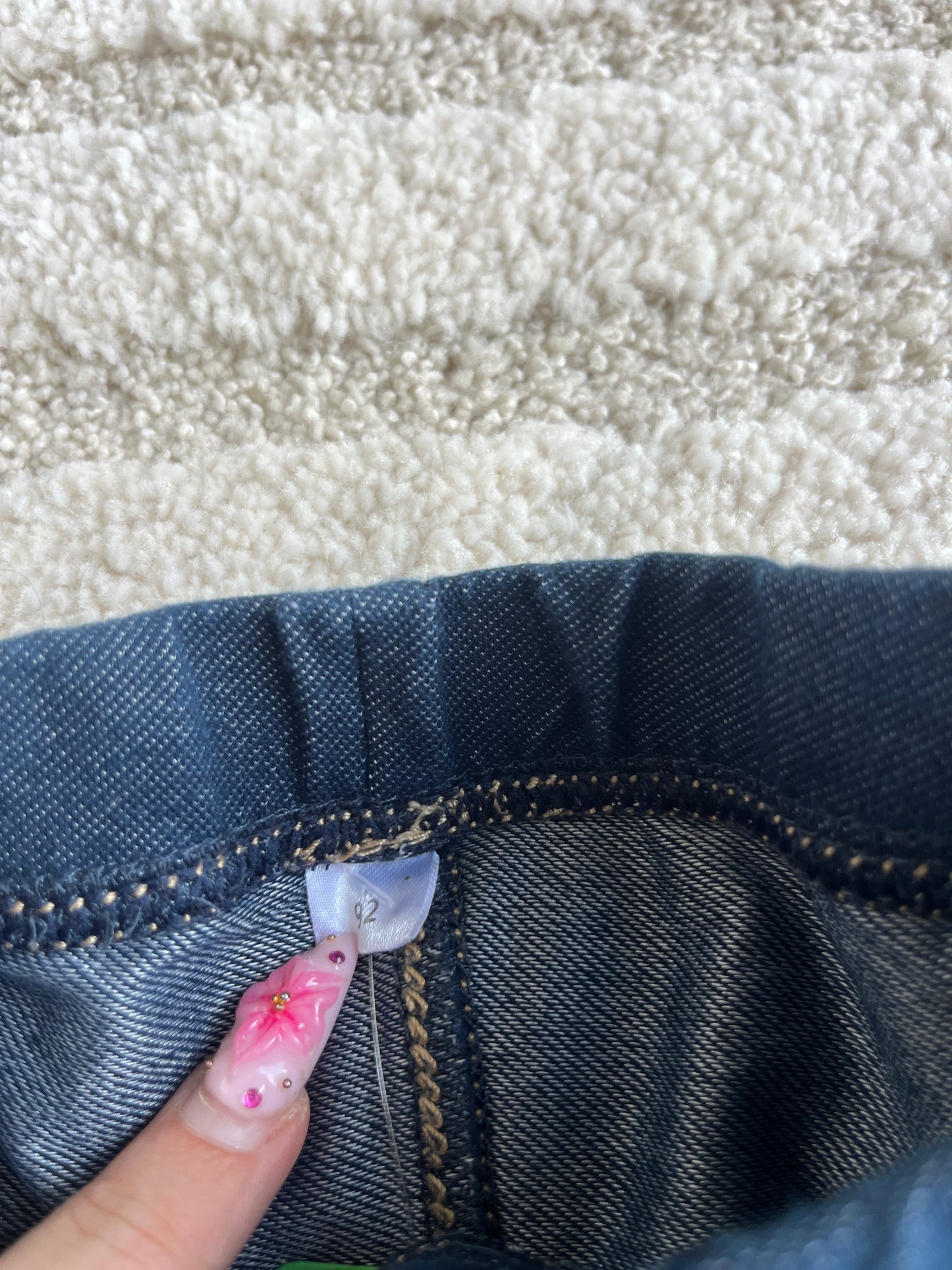 Jegging bleu simple - 92 cm